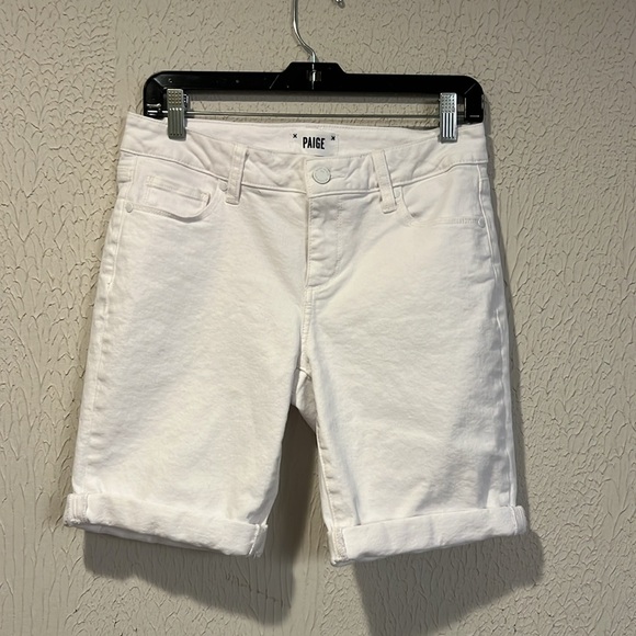 Paige White Jax Knee shorts size 28 - Picture 3 of 11